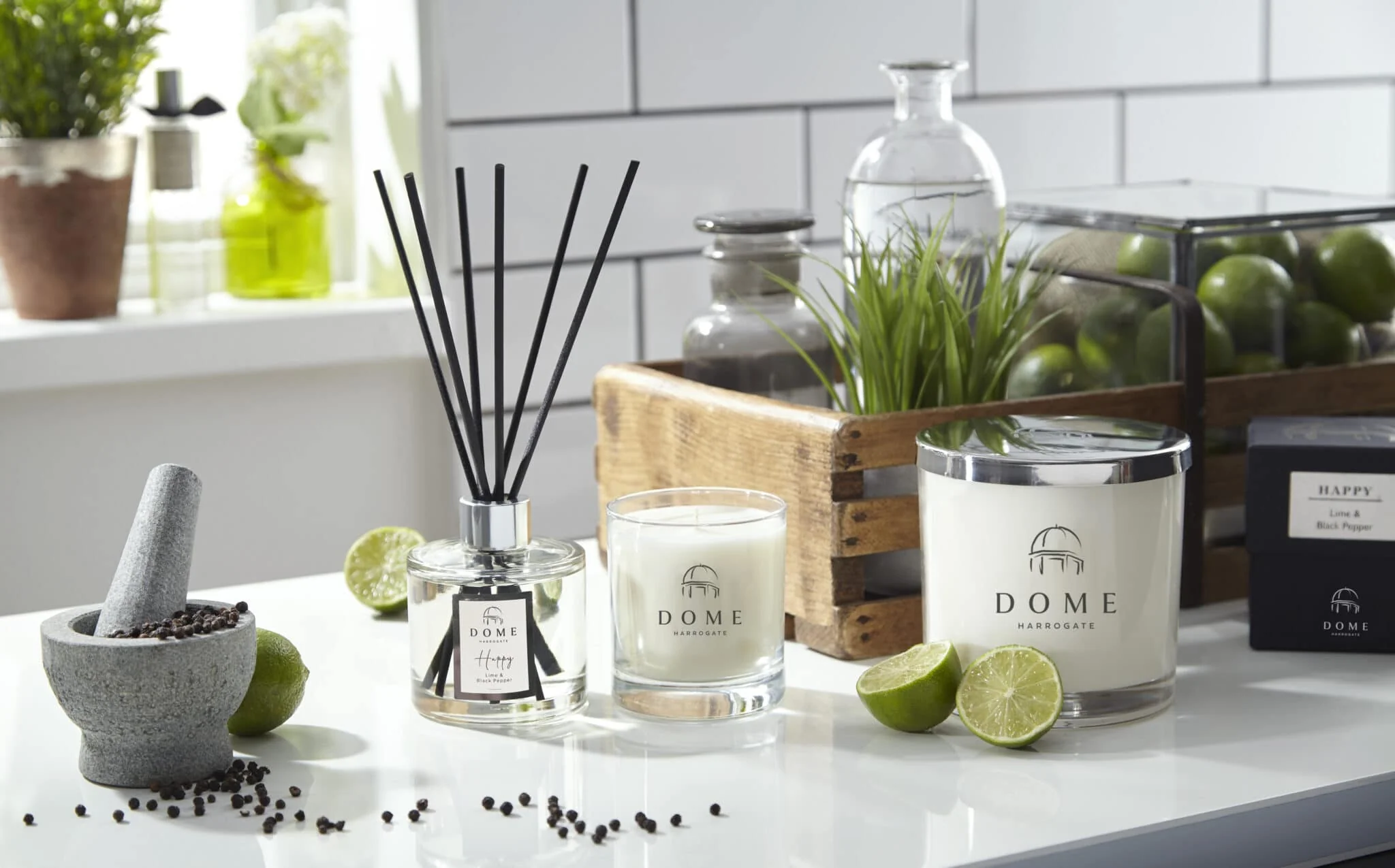 HAPPY Lime & Black Pepper Mood Candle 10cl/90g - Image 3